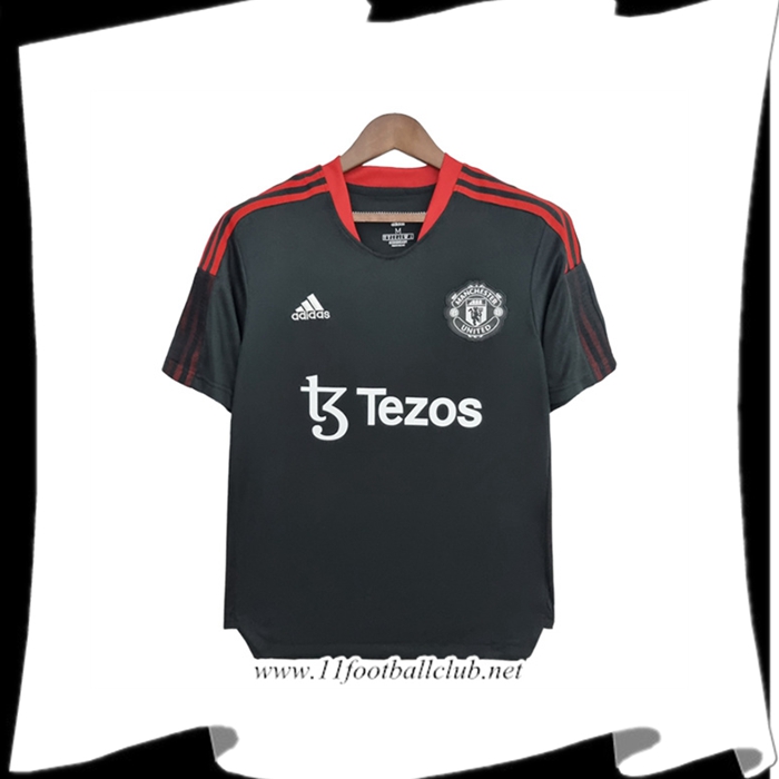Le Nouveau Training T-Shirts Manchester United Tezos Noir 2022/2023