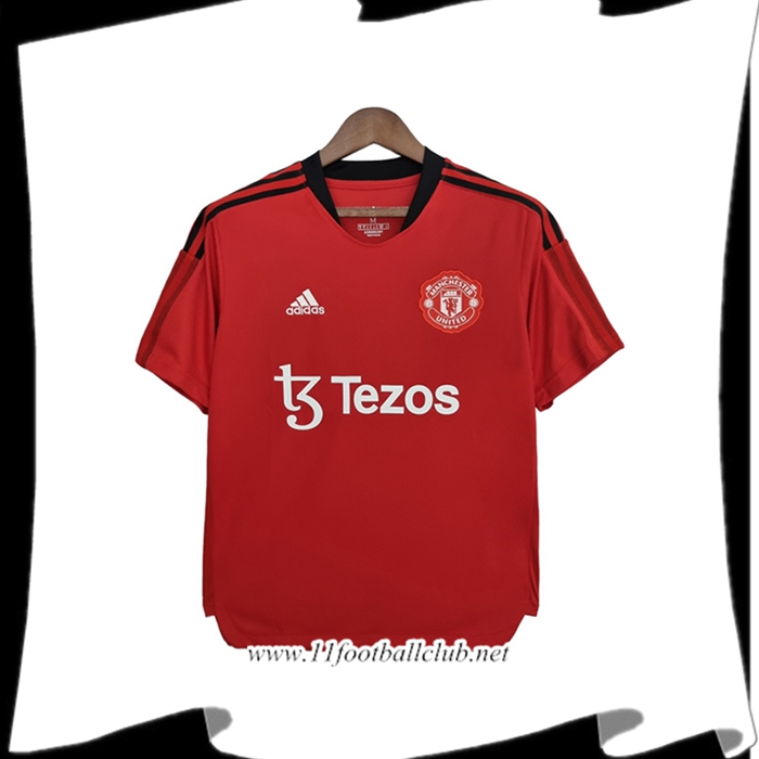 Le Nouveaux Training T-Shirts Manchester United Tezos Rouge 2022/2023
