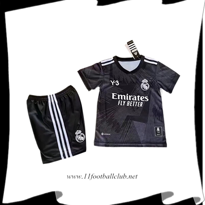 Le Nouveau Maillot Real Madrid Enfant Y3 Noir 2022/2023