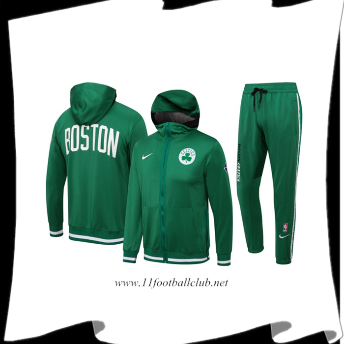 Le Nouveau Ensemble Survetement de Foot Boston Celtics Vert 2022