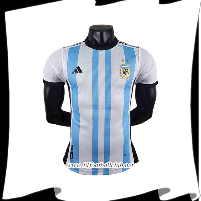 Le Nouveaux Maillot de Foot Argentine Player Edtion Bleu/Blanc Coupe du monde 2022