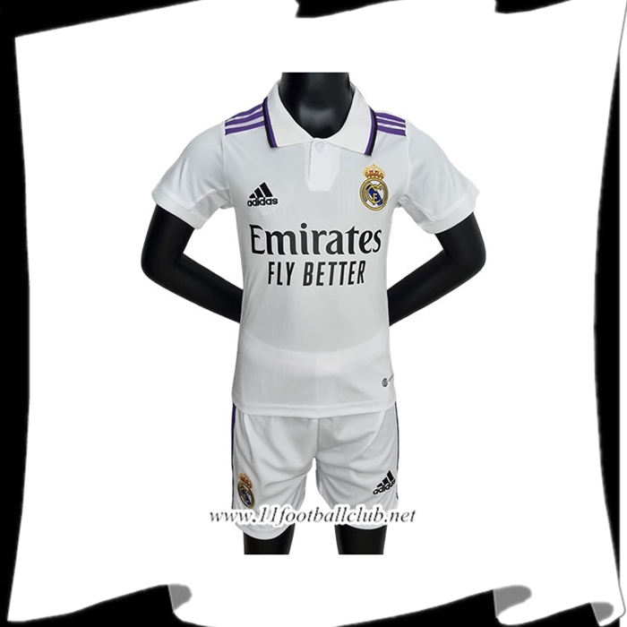 Le Nouveaux Maillot de Foot Real Madrid Enfant Domicile 2022/2023