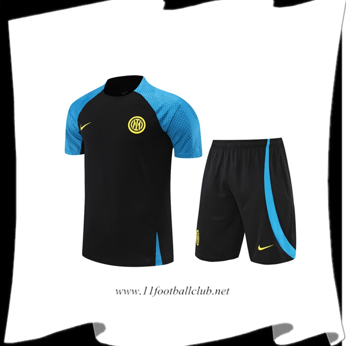 Le Nouveau Ensemble Training T-Shirts Inter Milan + Shorts Noir 2022/2023