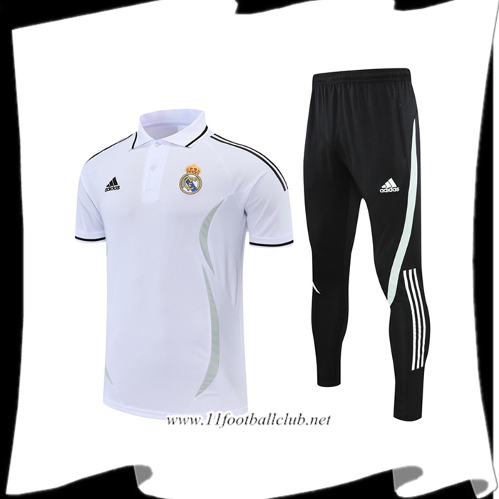 Le Nouveau Ensemble Polo Foot Real Madrid Blanc 2022/2023
