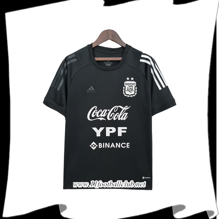 Le Nouveaux Training T-Shirts Argentine Noir 2022/2023