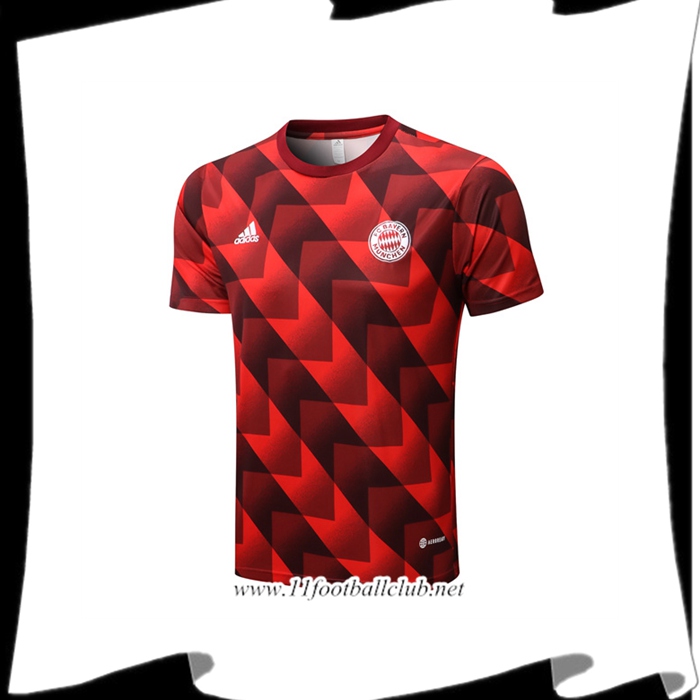 Le Nouveau Training T-Shirts Bayern Munich Noir/Rouge 2022/2023