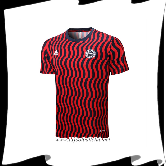 Le Nouveaux Training T-Shirts Bayern Munich Rouge/Noir 2022/2023