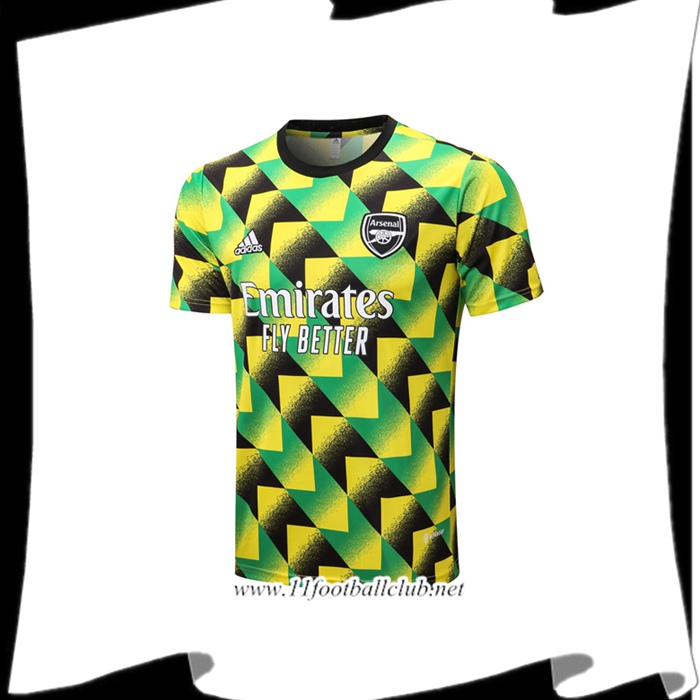 Le Nouveau Training T-Shirts Arsenal Vert/Jaune 2022/2023