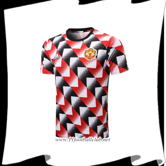 Le Nouveau Training T-Shirts Manchester United Rouge/Noir 2022/2023