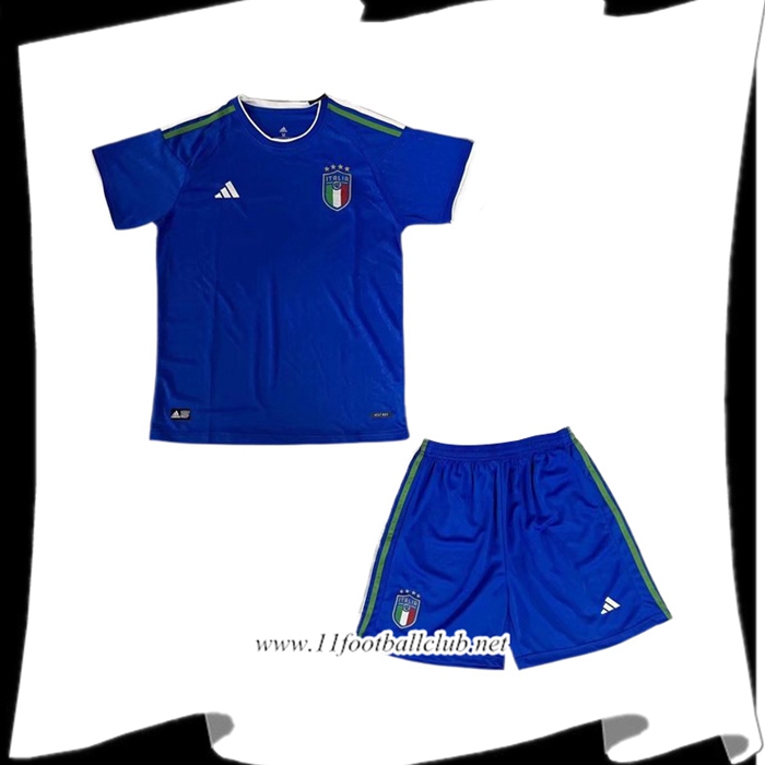 Le Nouveaux Maillot de Foot Italie Enfant Bleu 2022/2023