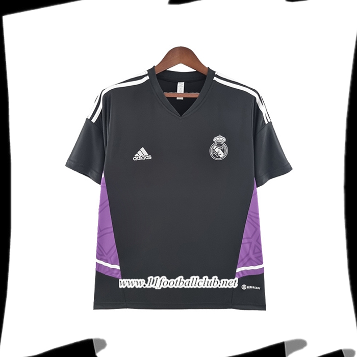 Le Nouveau Training T-Shirts Real Madrid Noir/Pourpre 2022/2023