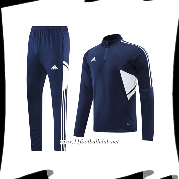 Le Nouveaux Ensemble Survetement de Foot Adidas Bleu Marin 2022/2023