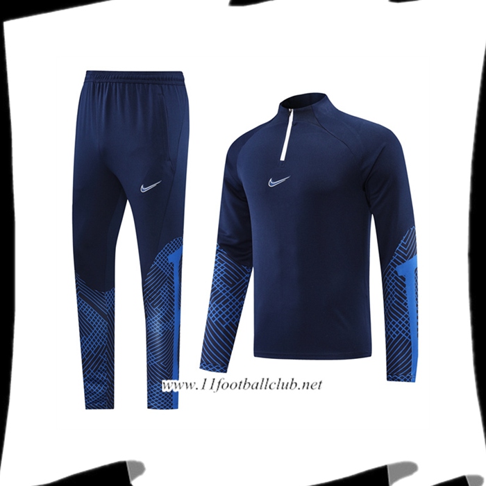 Le Nouveau Ensemble Survetement de Foot Nike Bleu Marin 2022/2023