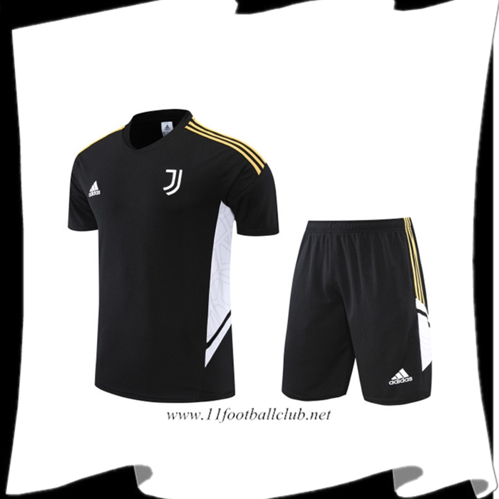 Ensemble Training T-Shirts Juventus + Shorts Noir 2022/2023