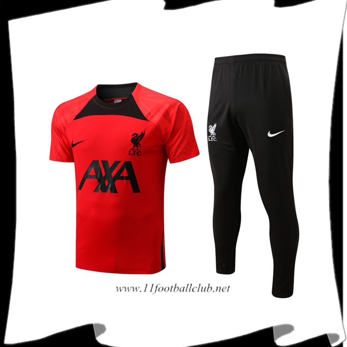 Ensemble Training T-Shirts FC Liverpool+ Pantalon Rouge 2022/2023