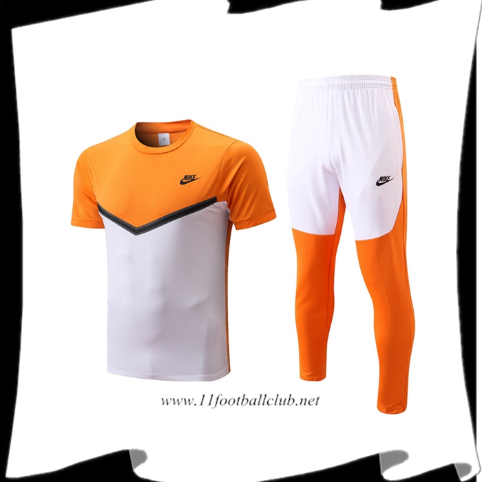 Ensemble Training T-Shirts Nike + Pantalon Jaune/Blanc 2022/2023