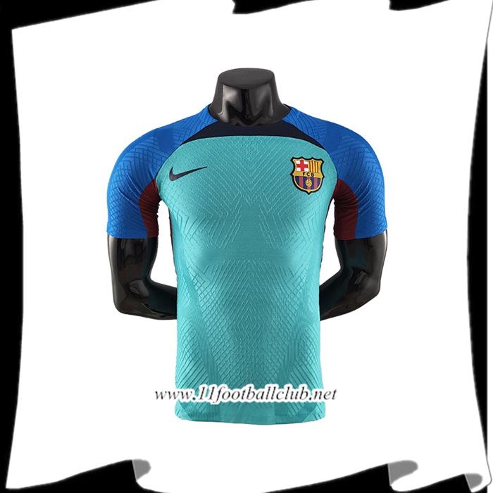 Training T-Shirts FC Barcelone Bleu/Vert 2022/2023