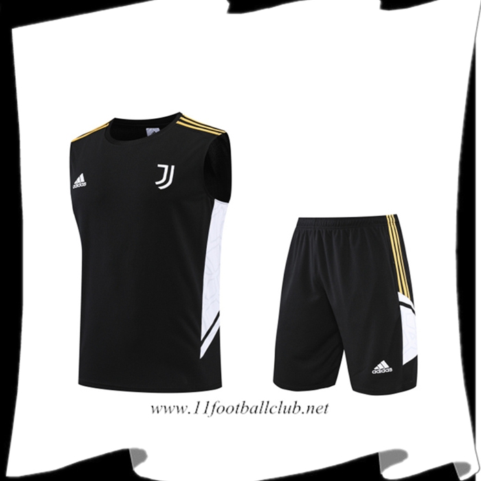 Ensemble Training Debardeur + Shorts Juventus Noir 2022/2023