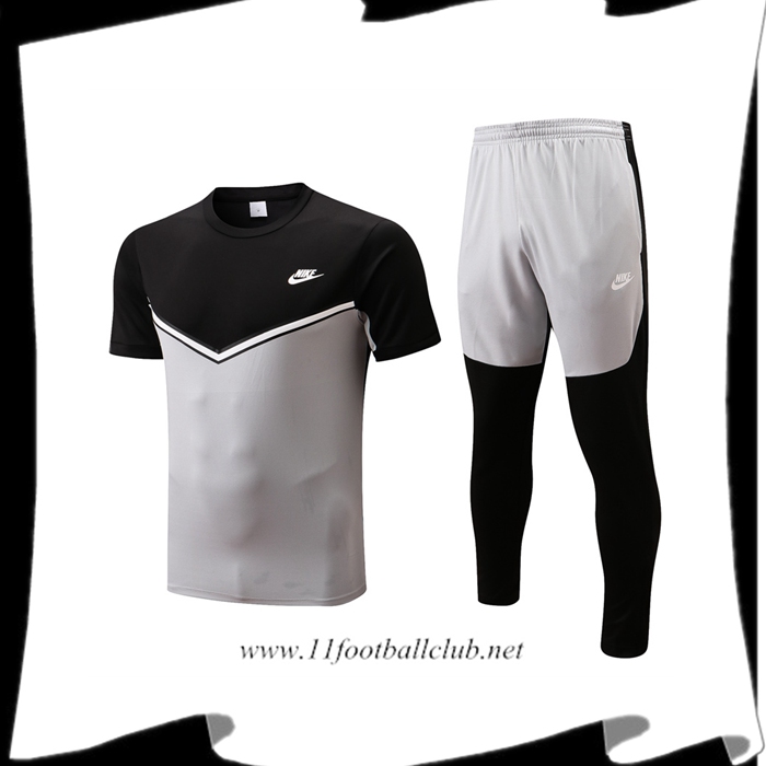 Ensemble Training T-Shirts + Pantalon Nike Noir/Gris 2022/2023