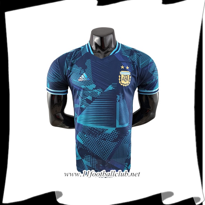 Maillot de Foot Argentine Commemorative Edition Bleu Coupe du monde 2022