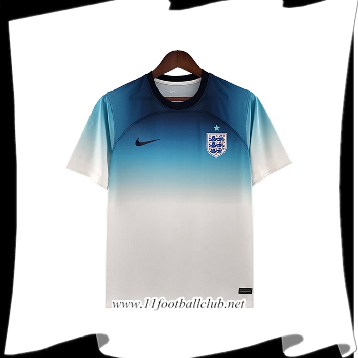 Maillot de Foot Angleterre Blanc/Bleu Coupe du monde 2022