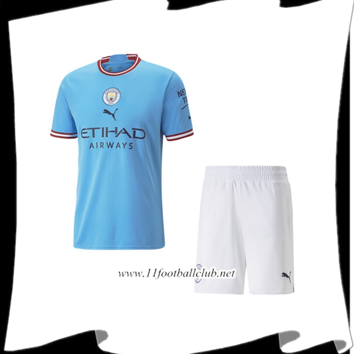 Ensemble Maillot Foot Manchester City Domicile + Short 2022/2023