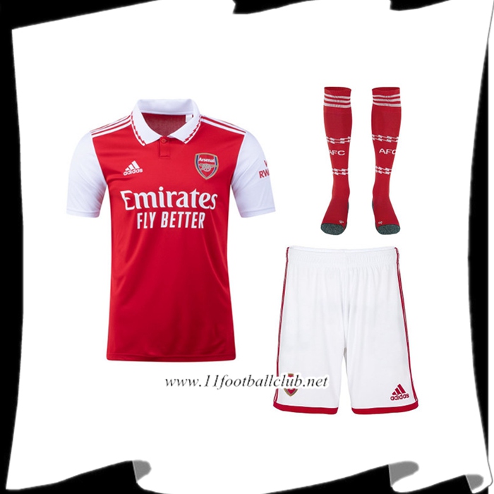 Ensemble Maillot Foot Arsenal Domicile (Short + Chaussettes) 2022/2023