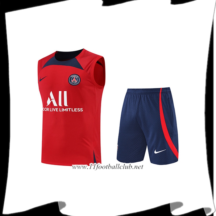 Ensemble Training Debardeur + Shorts PSG Rouge 2022/2023