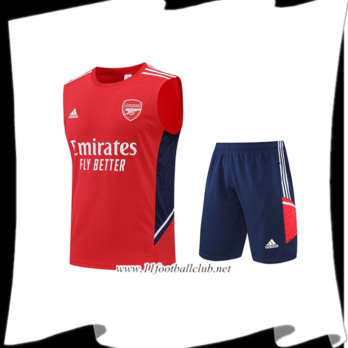 Ensemble Training Debardeur + Shorts Arsenal Rouge 2022/2023