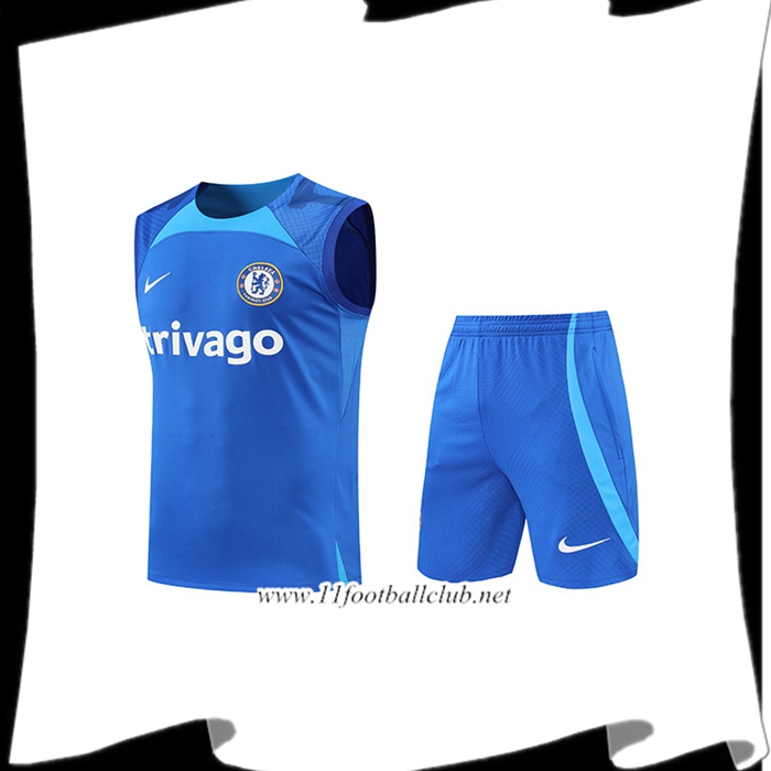 Ensemble Training Debardeur + Shorts FC Chelsea Bleu 2022/2023