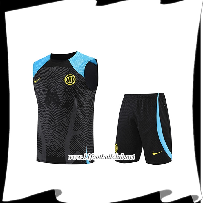 Ensemble Training Debardeur + Shorts Inter Milan Noir/Bleu 2022/2023