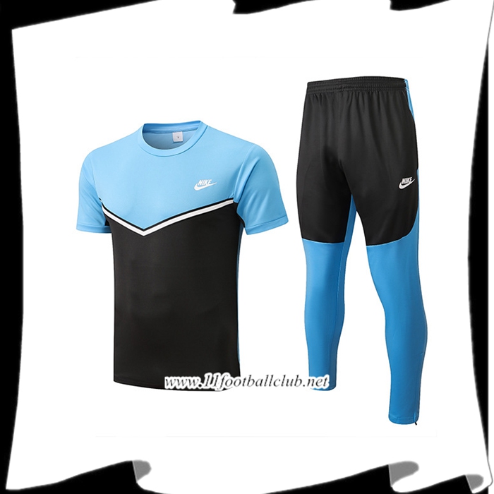 Ensemble Training T-Shirts + Pantalon Nike Noir/Bleu 2022/2023