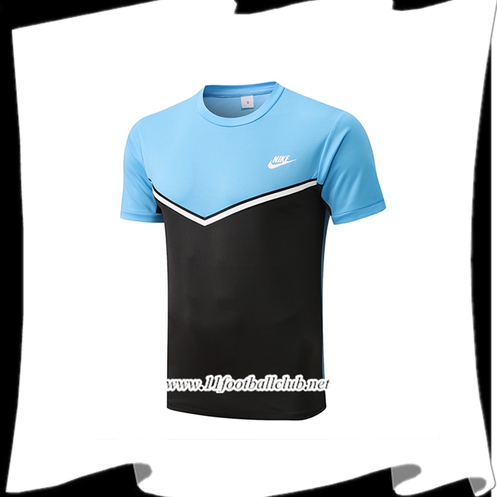 Training T-Shirts Nike Noir/Bleu 2022/2023
