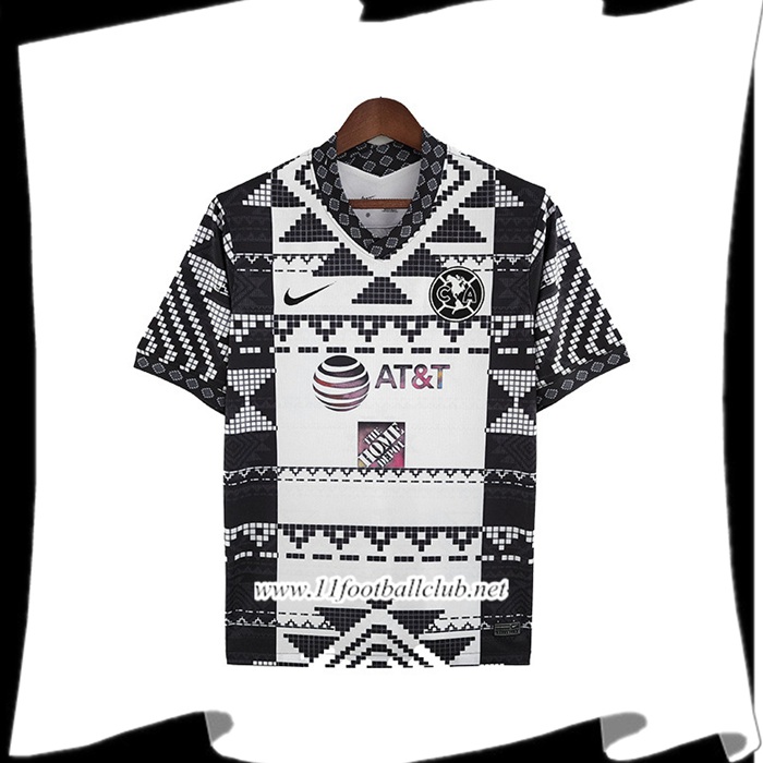 Maillot de Foot Club America Noir/Blanc 2022/2023