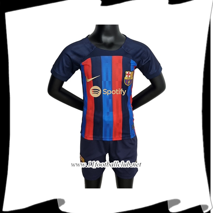 Nouveau Maillot de Foot FC Barcelone Enfant Domicile 2022/2023