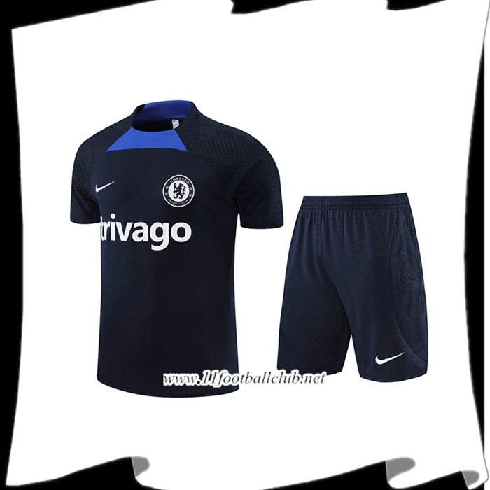 Ensemble Training Debardeur + Shorts FC Chelsea Bleu Marin 2022/2023