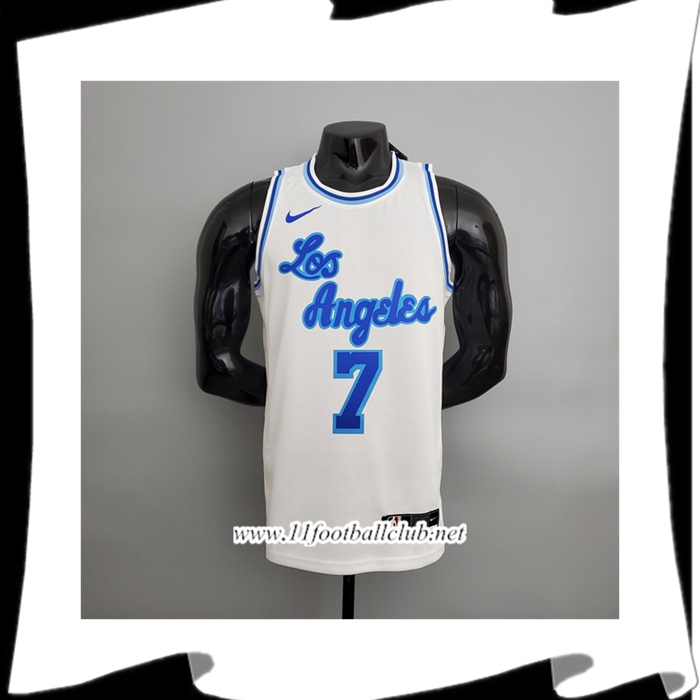 Maillot Los Angeles Lakers (Anthony #7) Blanc Latin Night (High Head)