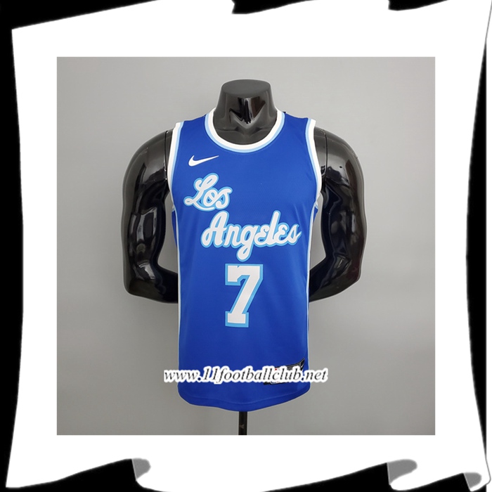 Maillot Los Angeles Lakers (Anthony #7) Bleu Latin Night (High Head)
