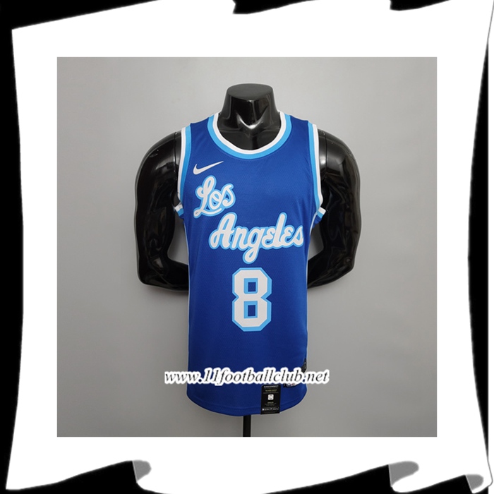 Maillot Los Angeles Lakers (Bryant #8) Bleu Retro Night