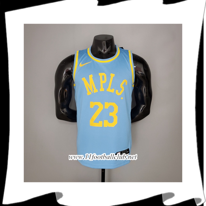 Maillot Los Angeles Lakers (James #23) 2021 Bleu Minneapolis Edition