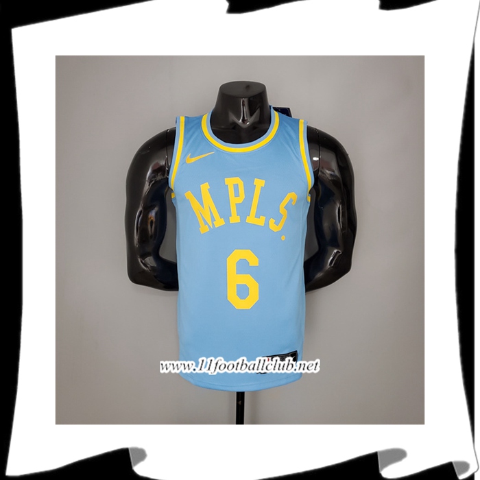 Maillot Los Angeles Lakers (James #6) 2021 Bleu Minneapolis Edition