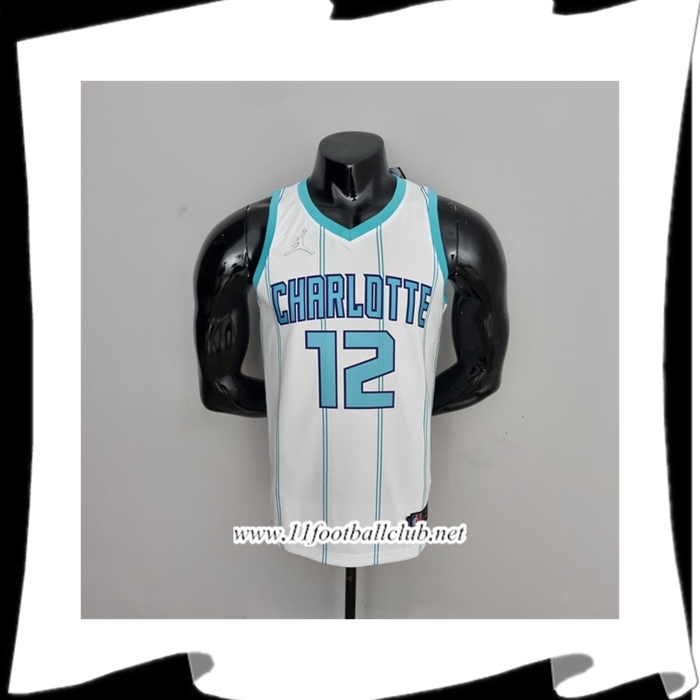 Maillot Charlotte Hornets (Oubre #12) Blanc 75th Anniversary