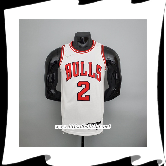 Maillot Chicago Bulls (Ball #2) Blanc 75th Anniversary