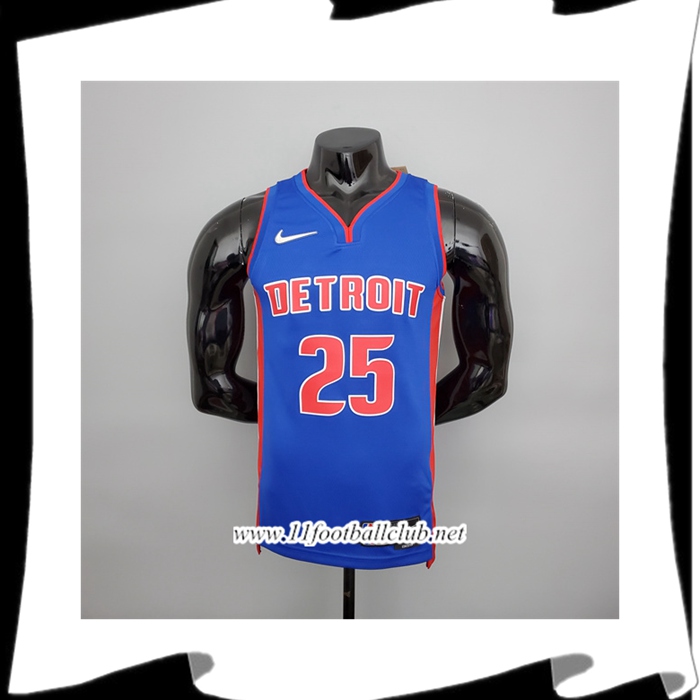 Maillot Detroit Pistons (Rose #25) Bleu 75th Anniversary