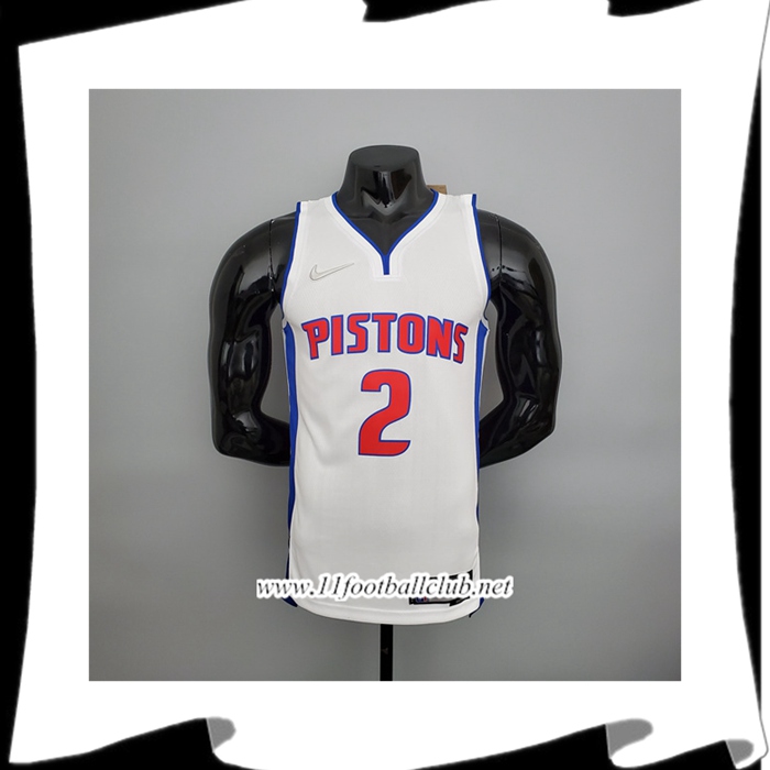 Maillot Detroit Pistons (Cunningham #2) Blanc 75th Anniversary