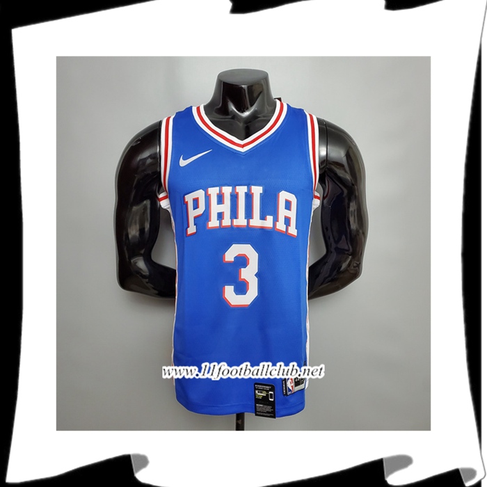 Maillot Detroit Pistons (Iverson #3) Bleu