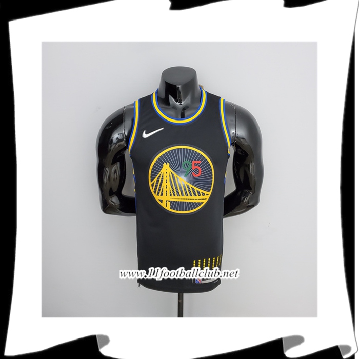 Maillot Golden State Warriors (Toscano #95) Noir 75th Anniversary Mexique Edition