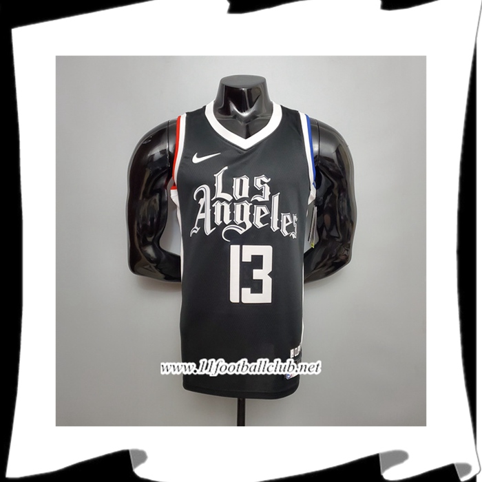 Nouveau Maillot Los Angeles Clippers (George #13) Noir