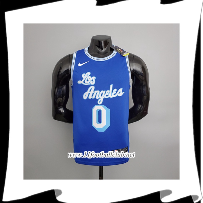 Maillot Los Angeles Lakers (Westbrook #0) 2021 Retro Bleu