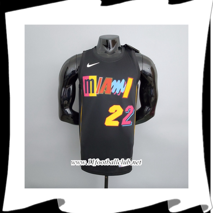 Nouveau Maillot Miami Heat (Butler #22) 2022 Season Noir City Edition